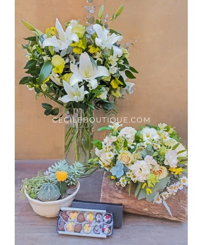 Radiante | Ramos, jardín y chocolates