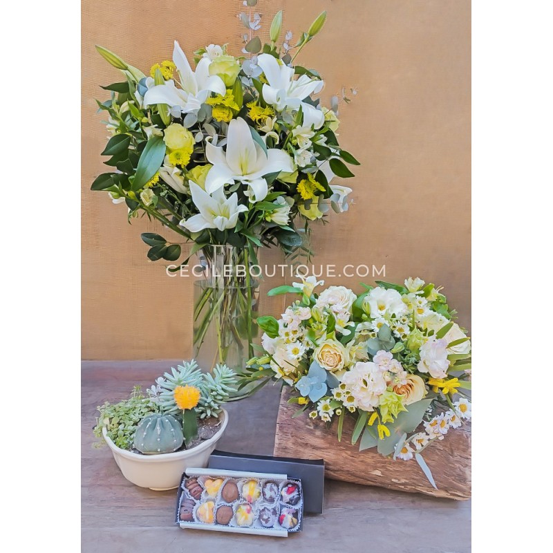 Radiante | Ramos, jardín y chocolates