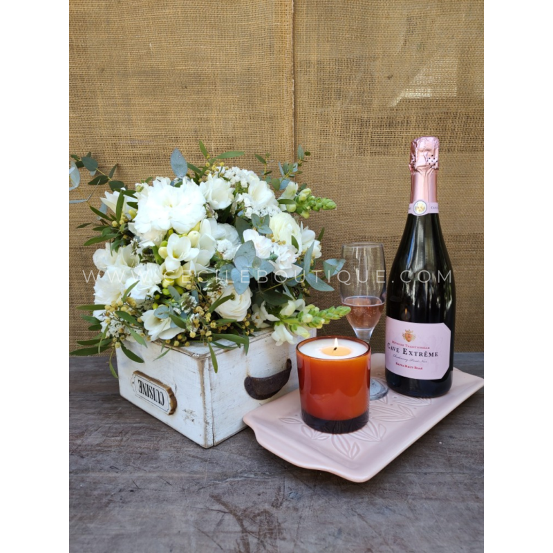 Momentos Inolvidables | Ramo Vela & Champagne Momentos Inolvidables | Ramo Vela & Champagne
