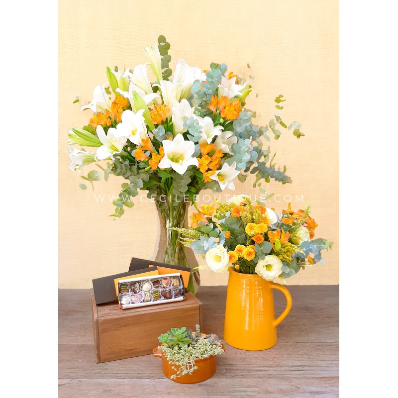Here comes the sun | Two Bouquets and Chocolates Here comes the sun | Two Bouquets and Chocolates