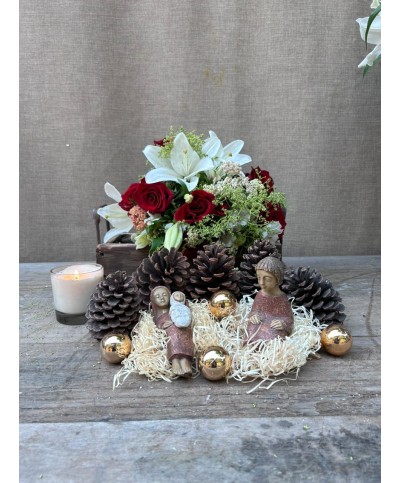 Que tu Navidad brille | Bouquet & vela