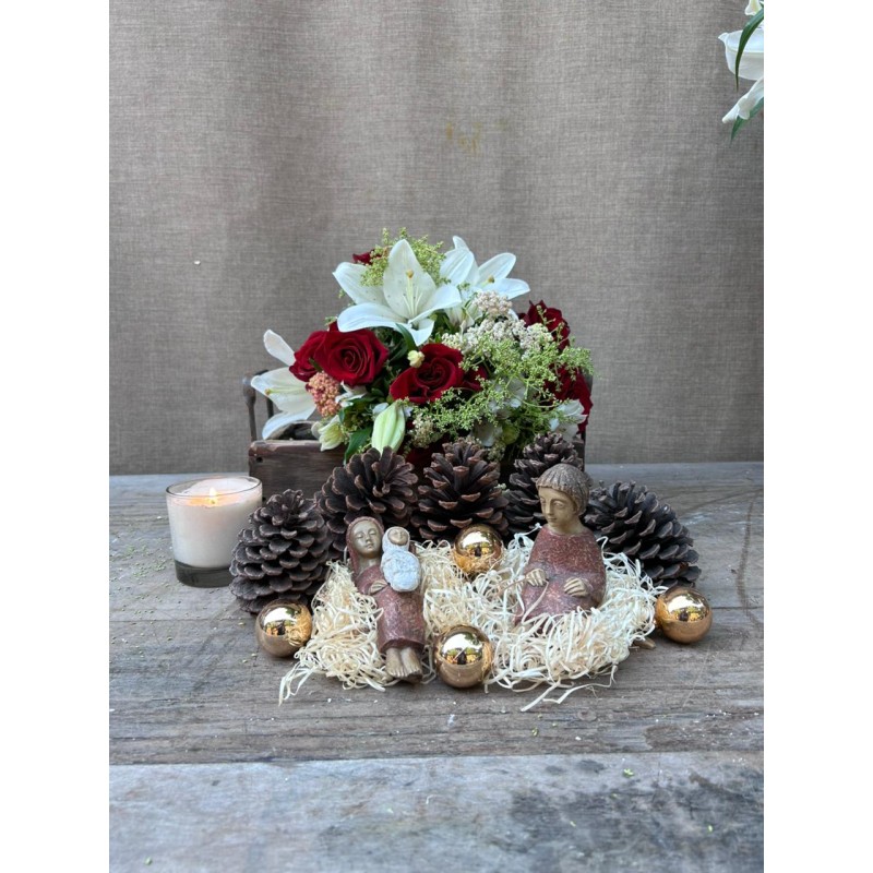 Que tu Navidad brille | Bouquet & vela