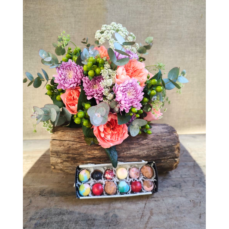 Premio a la dedicación | Bouquet & chocolates