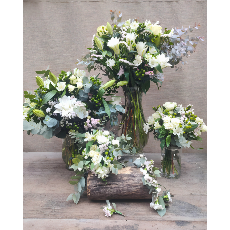 Blanco | Conjunto Nupcial Personalizado
