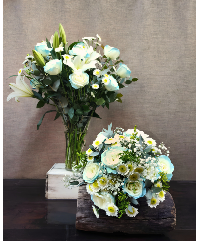 Cielo y Blanco | Conjunto Medium