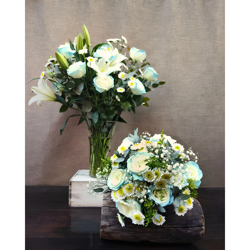 Cielo y Blanco | Conjunto Medium