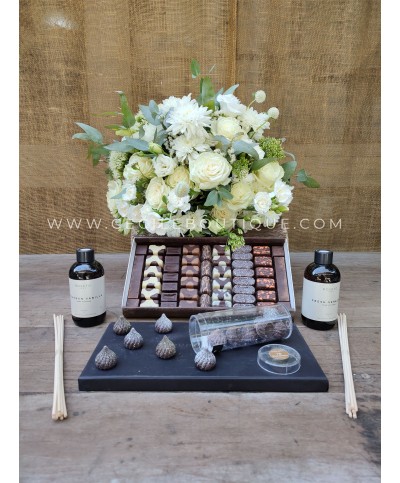 Amor incondicional | Ramo y chocolates