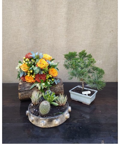 Patriotic sunset | Bouquet plus gift set