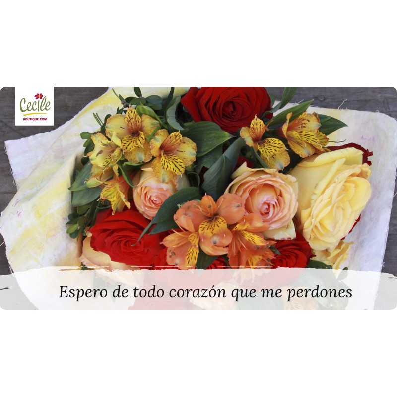 Espero de todo corazón que me perdones