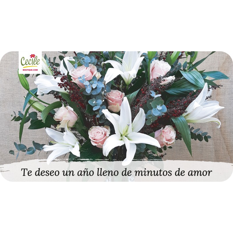 Te deseo un año lleno de minutos de amor