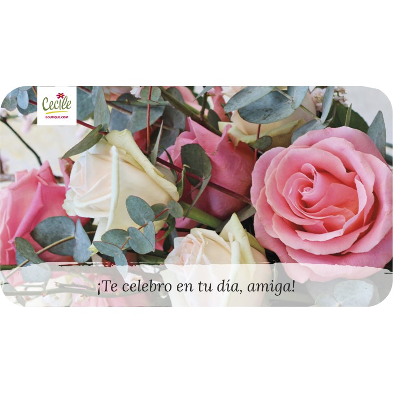 ¡Te celebro en tu día, amiga!