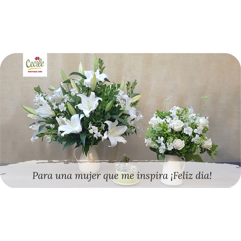 Para una mujer que me inspira ¡Feliz día!