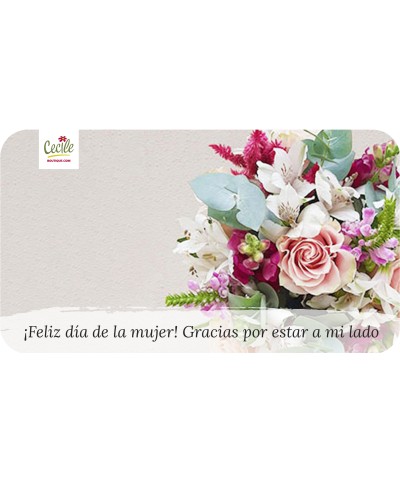 ¡Feliz día de la mujer! Gracias por estar a mi lado