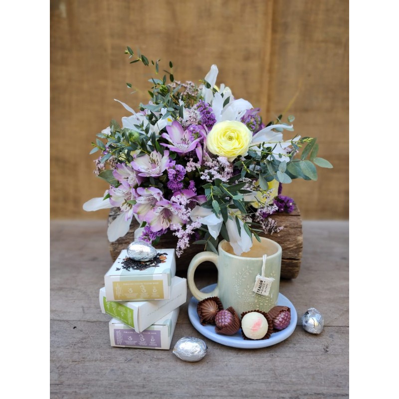 Abrazo a Mamá |Bouquet, Blends de té & Chocolates