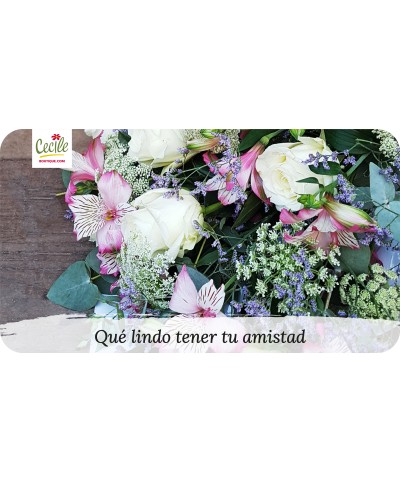 Qué lindo tener tu amistad