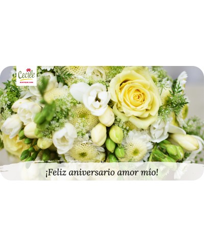 ¡Feliz aniversario amor mío!