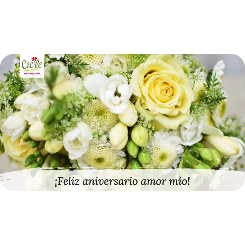 ¡Feliz aniversario amor mío!