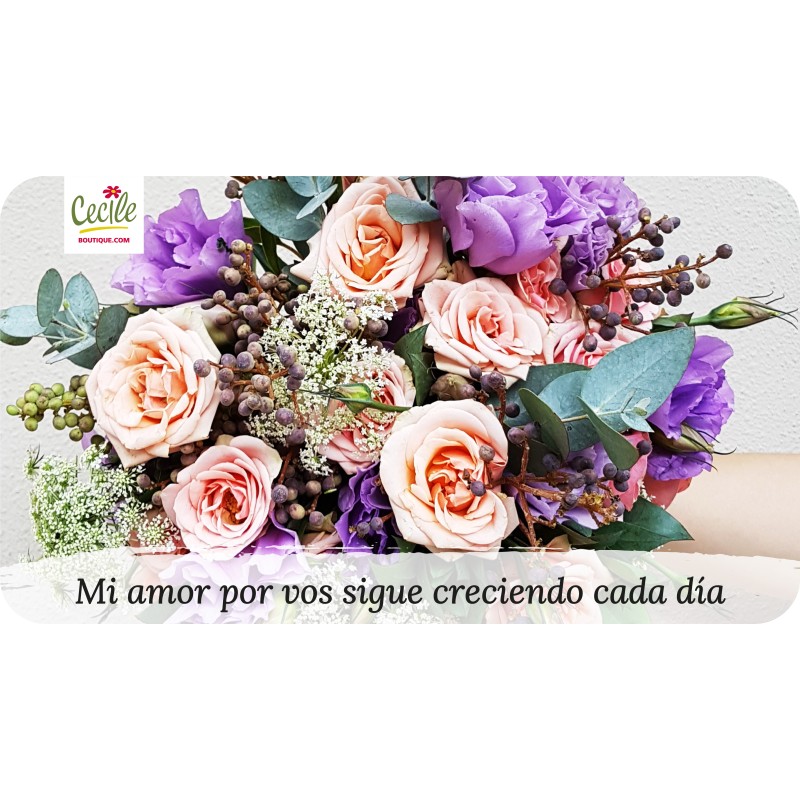 Mi amor por vos sigue creciendo cada día