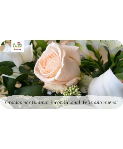 Gracias por tu amor incondicional ¡Feliz año nuevo!