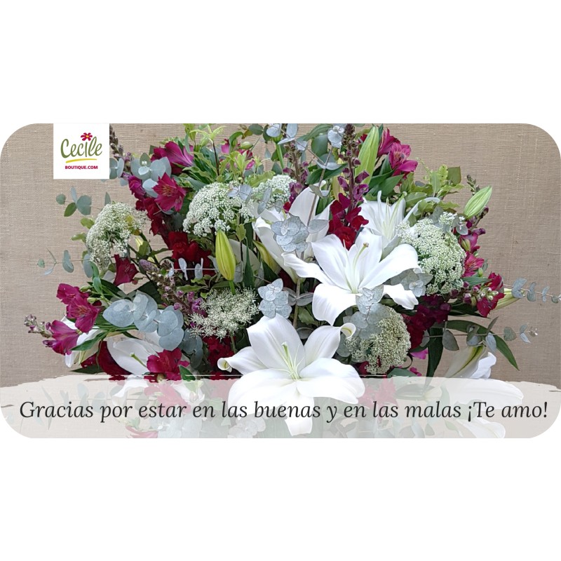 Gracias por estar en las buenas y en las malas ¡Te amo!