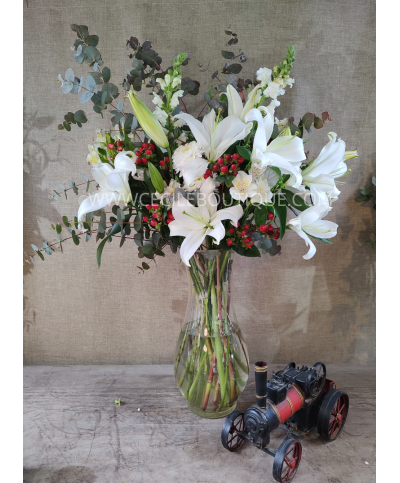 Golden boy | Ramo de flores con miniatura