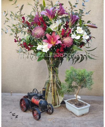 Gratitud | Ramo de Flores & Bonsai