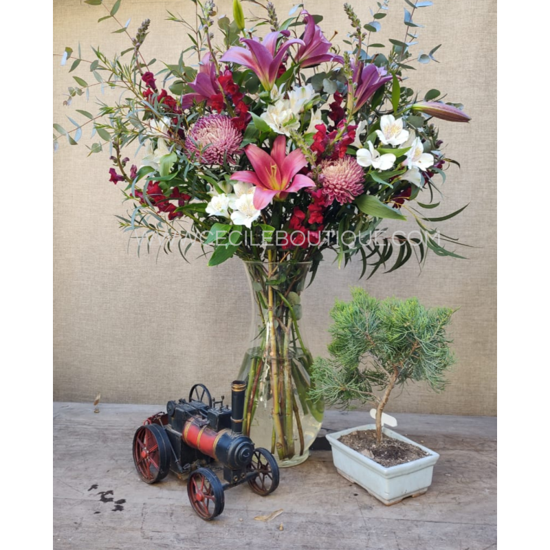 Gratitud | Ramo de Flores & Bonsai