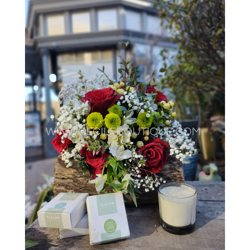 Magia en el aire | Ramo de flores más set de regalo