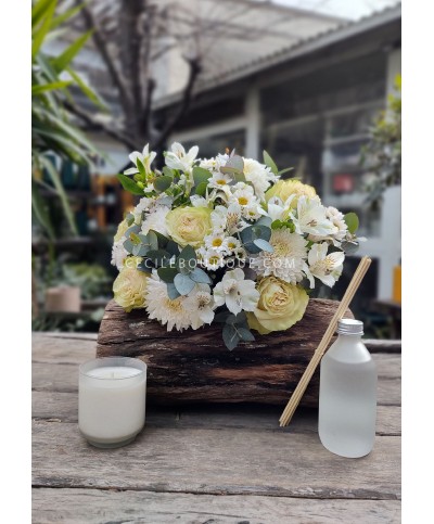 Luz da Minha Vida | Buquê de Flores com Caixa Perfumada