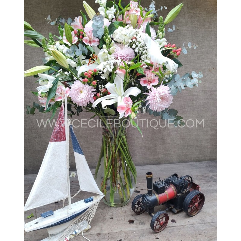 Super día del niño | Ramo de flores con velero