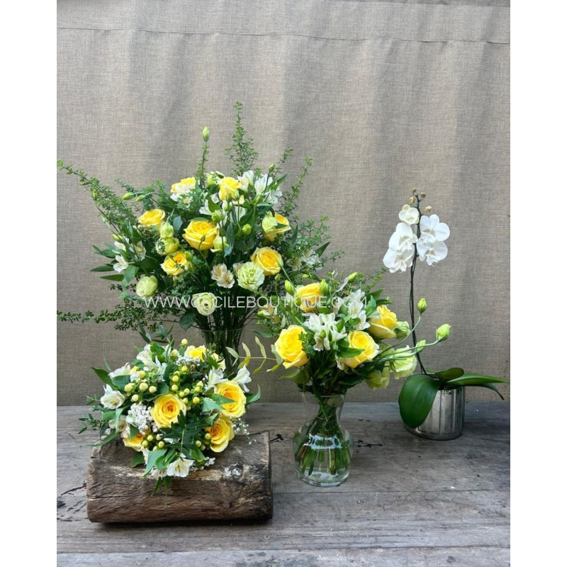 Trinidad/ Set con orquidea Trinidad/ Set con orquidea