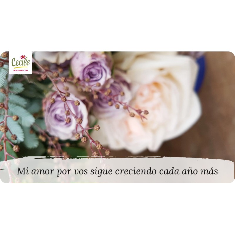 Mi amor por vos sigue creciendo cada año más