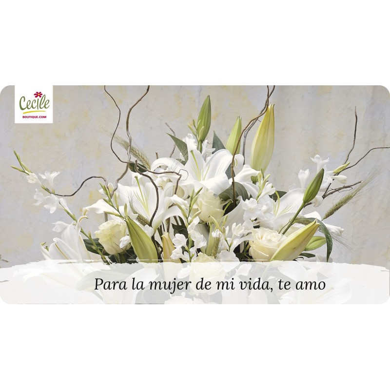 Para a mulher da minha vida, eu te amo