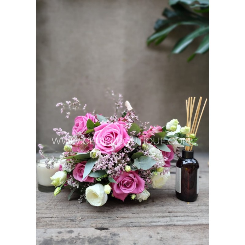 besos de rosas|ramo bouquet más set de regalo