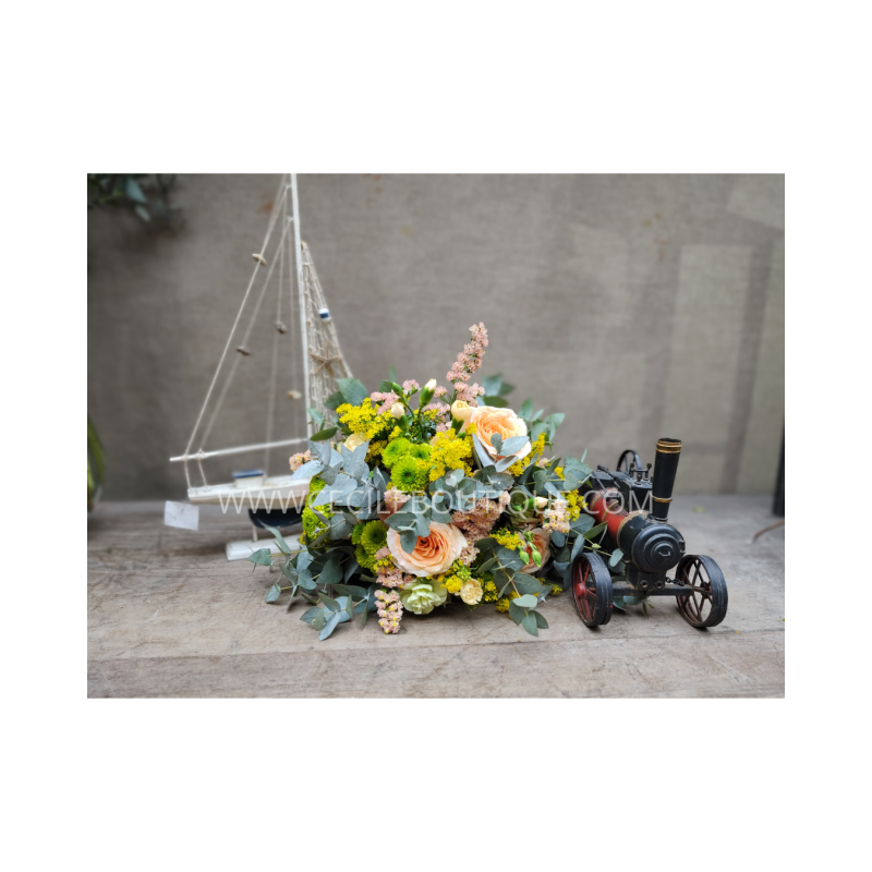 Días mágicos | Ramo de flores con velero y miniatura