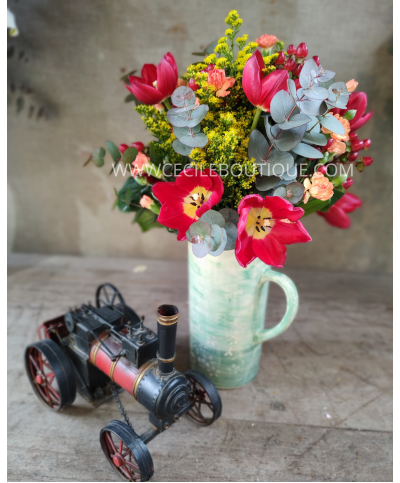 King | Ramo de flores con miniatura