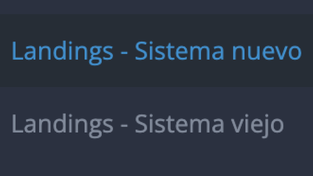 Migrar landings del sistema viejo al sistema nuevo