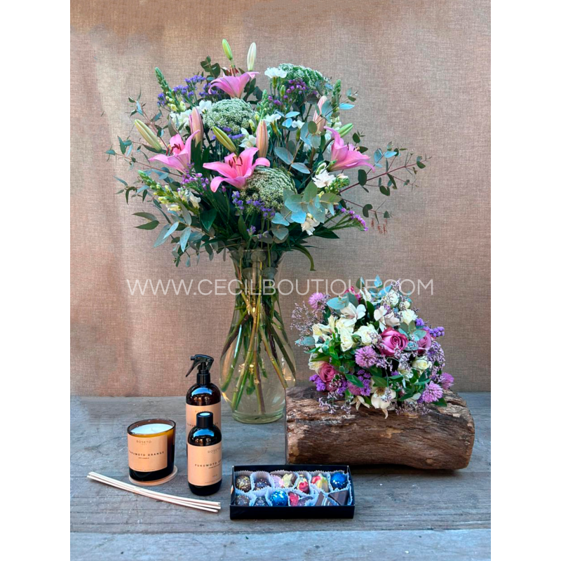 Amor de madre | Conjunto con box perfumado & chocolates