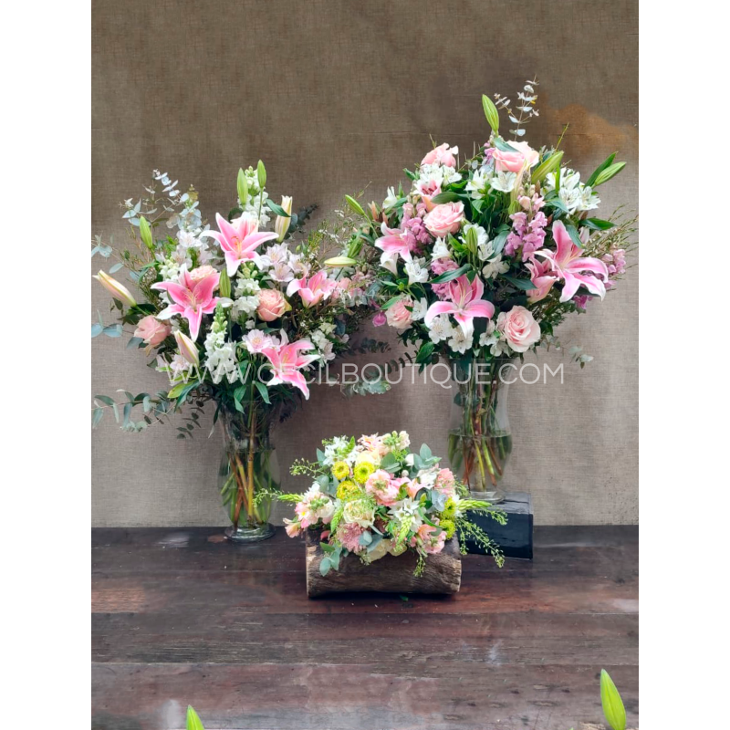 Primavera en casa|Conjunto de ramos