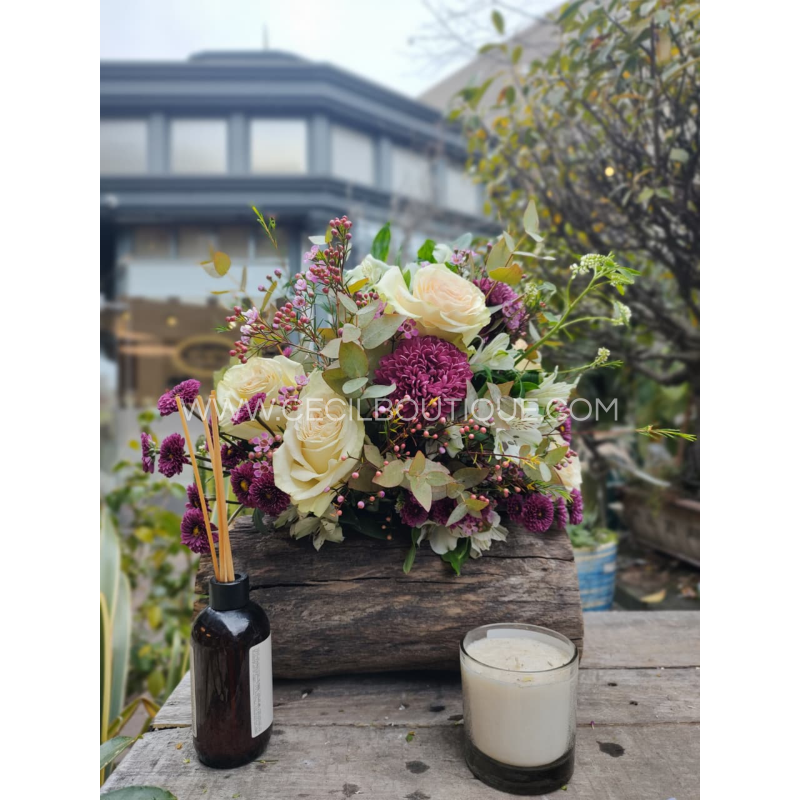 susurro violeta|Ramo bouquet & box perfumado susurro violeta|Ramo bouquet & box perfumado