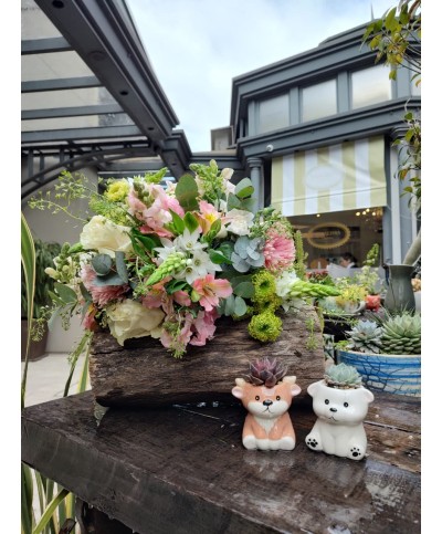 Lluvia primaveral |bouquet con jardines