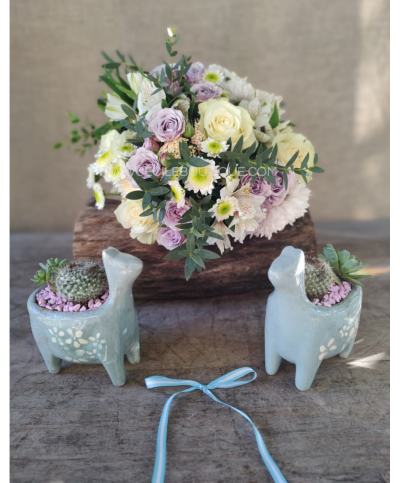 Viento patrio |Ramo de flores con jardines